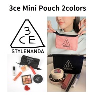 3CE Pouch mini 2color Black,Mood pink