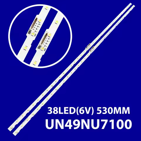 10PCSLED Backlight Strip for Sam sung 49NU7100 UN49NU7100 UE49NU7100 UN49NU7100AG UN49NU7100G UN49NU