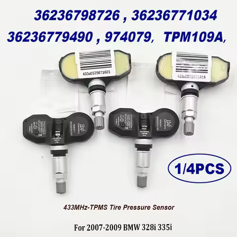 1/4PCS 36236798726 TPMS 433MHz Tire Pressure Monitor Sensor 36236779490 36236771034 TPM109A 974079 F
