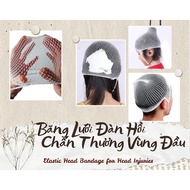 Head Injury Elastic Mesh Bandage - Gauze Fixation, Super Elastic Breathable