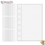 ROXULZX A7 Binder Pages, 6-Ring  Card Protector Sleeves, A7 Binder Refill