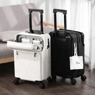 內地直送 - 商務前置開口行李箱小型20寸登機輕便拉桿箱旅行箱