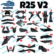 Yamaha YZF-R25 R25 NEW V2 Original Inner Cover Full Set / Kaver Hitam Protector Silencer Muffler Exh