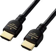 Elecom DH-HDPS14E20BK HDMI Cable, 6.6 ft (2 m), Premium, 4K, 2K (60P), UltraHD 3D Full HD, Compatibl