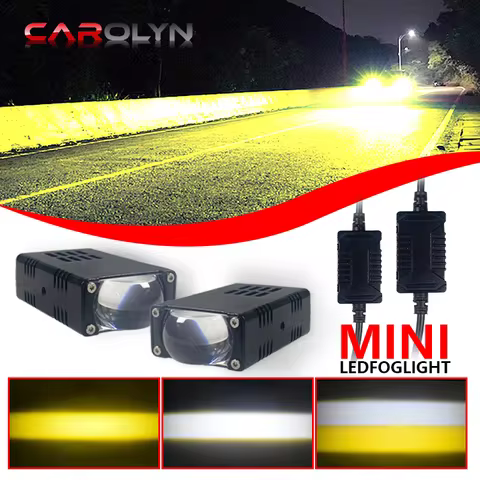 Led Headlight Bumper Fog Lamps Projector Lens Work Light Mini Driving Light Auxiliary Lights For Car
