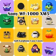 READY STOCK!For Sony WF-1000 XM5 Case Casing Soft Silicone Earphone Case Vintage Cute Cartoon NO.3
