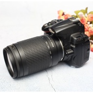 Nikon D5000 vg Lensa Tamron 70-300mm Kamera  Original - Paket Zoom -Vms