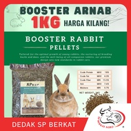 MAKANAN ARNAB Booster Rabbit Food Pellet Dedak Arnab Murah Rabbit Feed suitable for arnab dan guinea pig 兔子饲料 [1KG]
