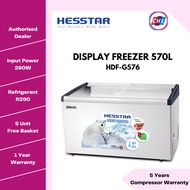 Hesstar (SEND BY LORRY+AUTHORISED DEALER)570L Display Freezer HDF-G576-Hesstar Warranty Malaysia