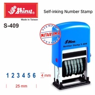 Shiny Stamp S-409 (6-digit Number Stamp S409 Type S 409)