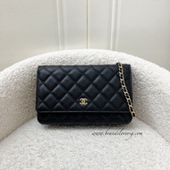 (Brand new) Chanel Classic Wallet on Chain WOC in Black Caviar and LGHW