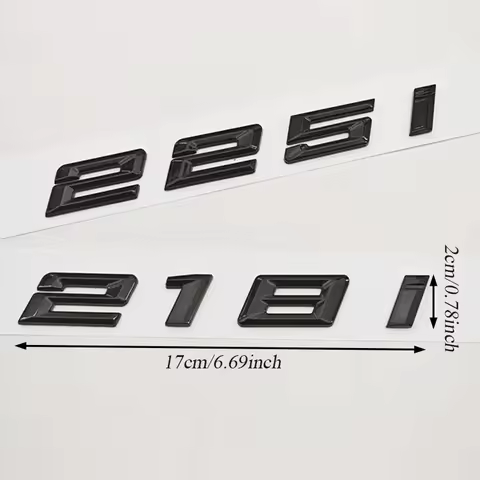 New 3D ABS Car Rear Trunk Letter Emblem Badge Sticker for BMW 2 Series F22 G42 218i 225i Auto Tail E