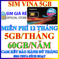 FREESHIP - Sim 4G Vinaphone trọn gói 1 năm VD149 D159V U1500 BIG50Y FHAPPY D89Y D500 - Shop sim giá 