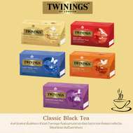 ทไวนิงส์ Twinings Classic Black Teas, Earl Grey, English Breakfast, Lady Grey, Finest Ceylon, Darjeeling (25 Tea Bags)