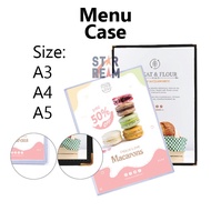 🔥Ready Stock KL🔥A3/A4/A5 Double Sided Card Menu Holder/Menu Case/Menu Card/Cafe Menu/Mamak Menu