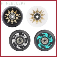 [finebluek7] Inline Roller Skate Wheel 76mm PU 90A Hardness with ABEC 9 Bearing Replacement for Girl