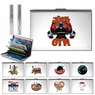 Card Case Holder Women's Credit Card Harajuku Print Mini Metal Credit Card Holder Convenient Metal J