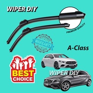 Mercedes Benz A CLASS (W176 / W177) 2012 - Present Facelift Silicone Wiper Blade Windscreen Viper Pe