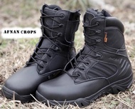 SEPATU DELTA FORCE 8 BLACK / BOOTS USA IMPORT TACTICAL ARMY SEPATU DELTA
