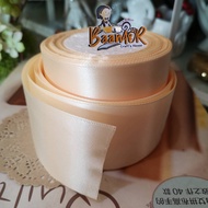 Ribbon Satin Plain Color Width 2 Inches (Two Inches) x Length 1 Yard (Cut To 90cm)