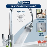 360 Degree Rotating Booster Faucet Head with 2 Water Flow Modes, Free Connector HH26 AZ Store