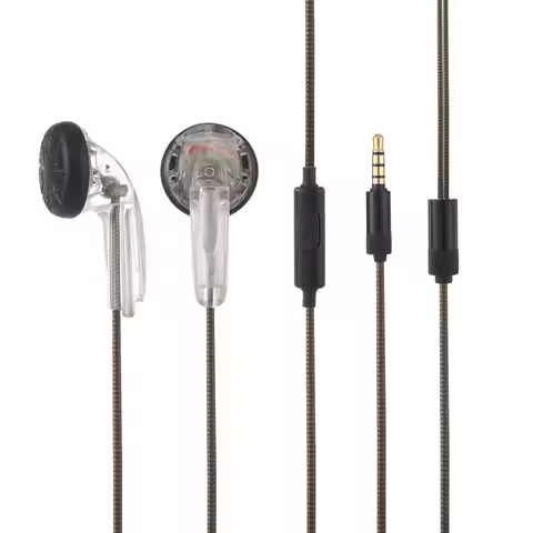 New FENGRU CMX500 DIY MX500 In-ear Flat Head Plug DIY Earphone HiFi Bass Earbuds DJ Earbuds Heavy Ba