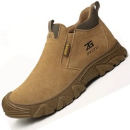 New Plus Size 48 Anti Scald Welding Shoes Work Boots Men Anti-smash Anti-puncture Safety Shoes Indes