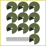 Tree Ring Mulch Plant Root Mulch Cover Ring with Ground Nails Plant Root Cover Barrier for Garden La