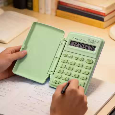 Scientific Calculator with LCD Notepad Small Cute Silent Portable Calculator Back To School Supplies