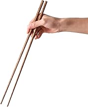 Muso Wood Long Wooden Chopsticks for Cooking - 42 cm Wooden Cooking Sticks - Chinese Chopsticks Chop