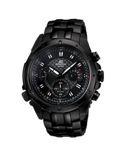Casio Edifice EF-535BK-1AV Black stainless steel chronograph