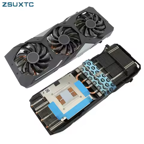 75MM RGB DC12V 4PIN RTX2060 plastic case Radiator for gigabyte RTX 2060 GAMING OC PRO Graphics Card 
