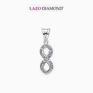 LAZO DIAMOND Infinity Eight Pendant in 9k White Gold