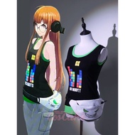 Persona 5 Futaba Sakura Cosplay costume with little devil face waist bag