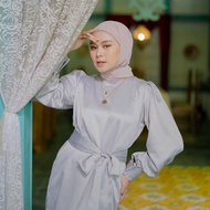 TIARA DRESS Dress Bahan SATIN ROBERTO CAVALLY SIZE LXLXXL - Dress Wanita Polosan Terbaru 2022 Kekinian - Gamis Kondangan Wanita - Gamis Brukat Import Modern - DRESS POLOS SILK SATIN - GAUN BRIDESMAID - COD