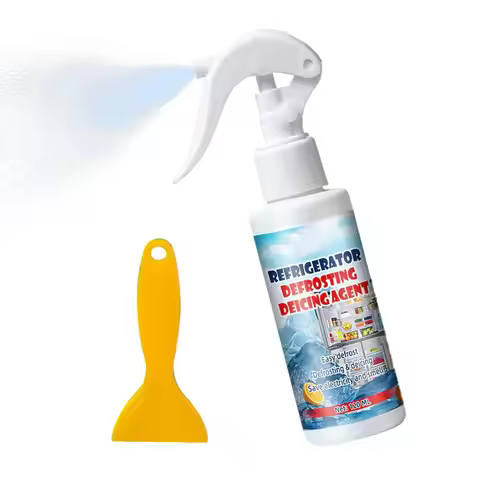 120ml Freezer Frost Remover Fridge Freezer Defrosting Spray Ice Removal Spray Quickly Removes Ice Bu