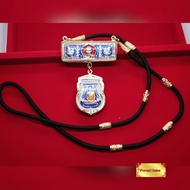 Necklace Of Luang Pho Ruay Quarter 59 Model 95 With Stainless Steel Head And Amulet Of 2016 Blue Ena