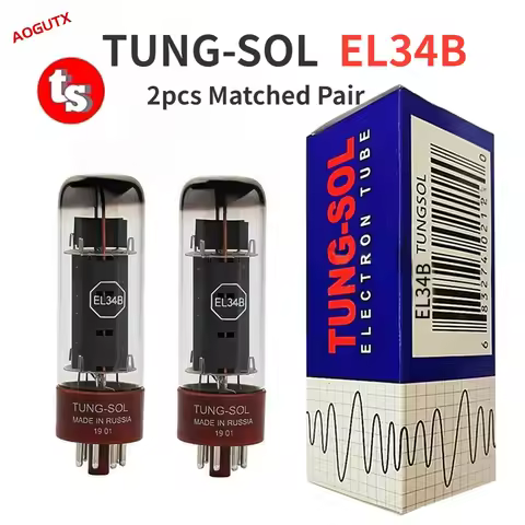 TUNG-SOL EL34B EL34 Vacuum Tube HIFI Audio Valve Replace 6CA7 6P3P 6L6 Electronic Tube Amplifier Kit