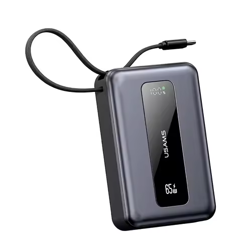 USAMS Mini Power Bank 20000mAh 65W PD Fast Charging Powerbank Portable External Battery Phone Charge