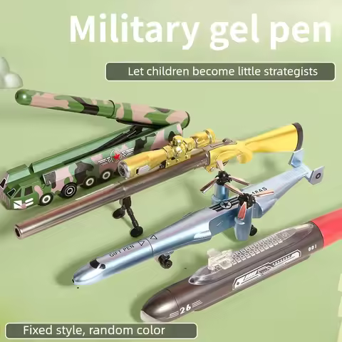 Cool Military Neutral Pen With Light Luminous Submarine 98k Gun Missile Shaped Pen Creative Statione