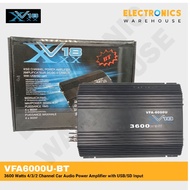 XxxV18 VFA6000U BT 3600 Watts 4/3/2 Channel Car Audio Power Amplifier with USB/SD Input,Bluetooth