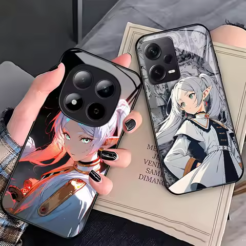 F-Frieren B-Beyond J-Journeys End Glass Phone Case for Xiaomi Redmi Note 15 14 13 12 Pro Plus 11 11S