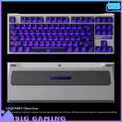 RAKKA EDGE80 Magnetic Switch Keyboard RGB 8000Hz All Aluminum Case Custom Matte Translucent Keycap P