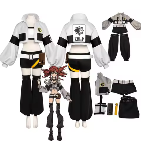 GACHIAKUTA Riyo Cosplay Costume Anime Reaper Full Set with Vest Shorts Waist Bag Halloween Christmas