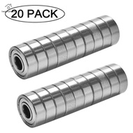 20pcs 608ZZ thép carbon hàng đơn 8x22x7mm ABEC-7 vòng bi thu nhỏ