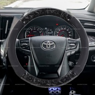 AMAZING TOYOTA ALPHARD VELLFIRE AGH30 ANH30 2015-2022 CAR FORGED CARBON STEERING WHEEL COVER STEERING COVER ACCESSORIES