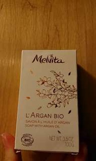 Melvita@L'ARGAN BIO soap w/Argan oil有機堅果油潔面香皂