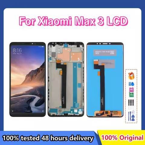 6.9"Tested Display For Xiaomi Max3 Max 3 LCD Display Touch Digitizer Assembly For Xiaomi Mi Max 3 Mi