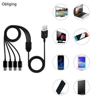 BLING Multi Charging Cable USB C Splitter Cable 4 in 1 Fast Charging Cord Cable