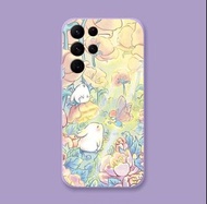 白兔💐 三星 手機殼 White Rabbits🐇 💐Samsung S10 S20 S21 FE S22 + Note 10 20 Ultra  S10 Phone Case